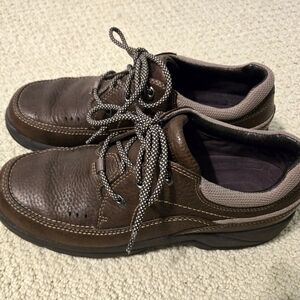 Men's Dunham Rutland Brown Leather Lace-up Casual Shoes, Size 9M
